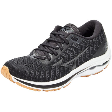 MIZUNO WAVE RIDER 24 WAVEKNIT Women's Running Shoes Black/Beige 2021 0
